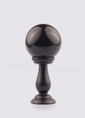 90mm Coloured Crystal Ball with Wooden Stand | Black-Image 2