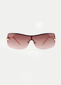 90s Wrap Anastacia Sunglasses | Gold-Image 1