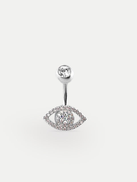 AB Gem Evil Eye Navel Barbell 14G
