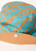 Adi - Hemp Wide Brim Bucket Hat | Blue Stripe-Image 3