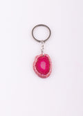 Agate Slice Keyring | Pink-Image 2