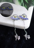 Alien Abduction Dangle Earrings Glow in the Dark | One Colour-Image 1
