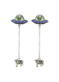 Alien Abduction Dangle Earrings Glow in the Dark | One Colour-Image 3