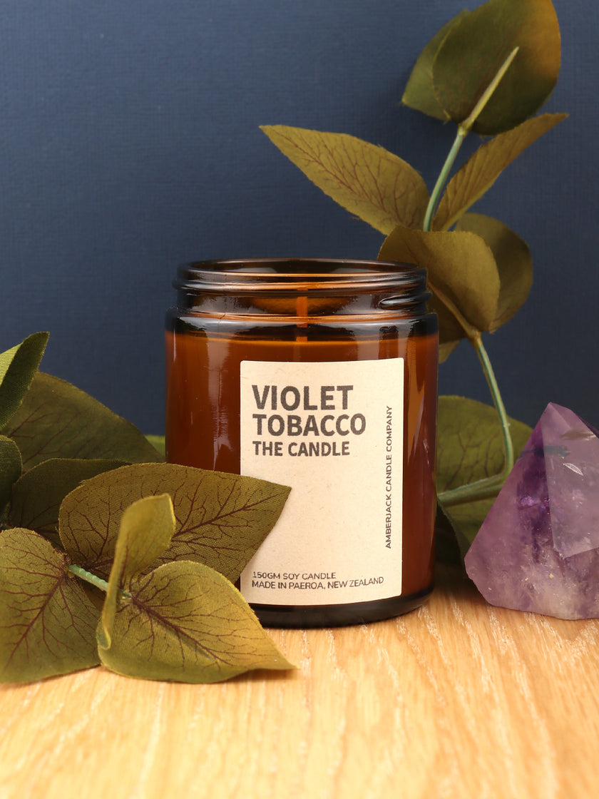 violet tobacco Amberjack Candle – Cosmic NZ