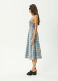 Amelie Check - Organic Midi Dress | Multi-Image 3