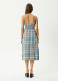 Amelie Check - Organic Midi Dress | Multi-Image 4