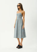 Amelie Check - Organic Midi Dress | Multi-Image 5
