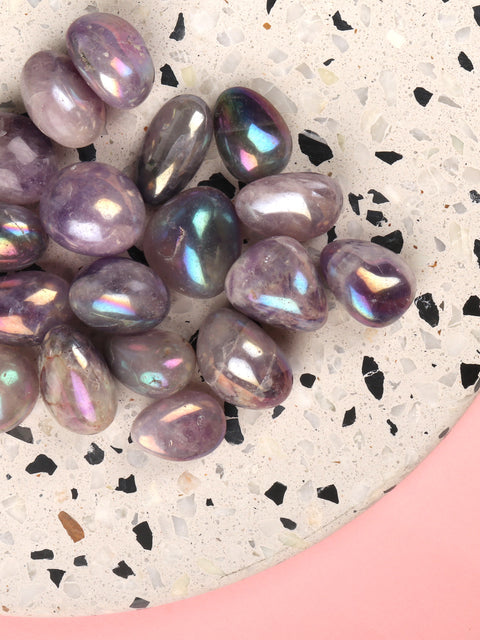Amethyst Aura - Tumbled