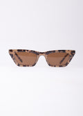 Angular Slim Cateye Sunglasses | Milky Tort-Image 1