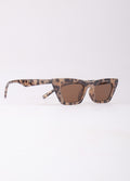Angular Slim Cateye Sunglasses | Milky Tort-Image 2