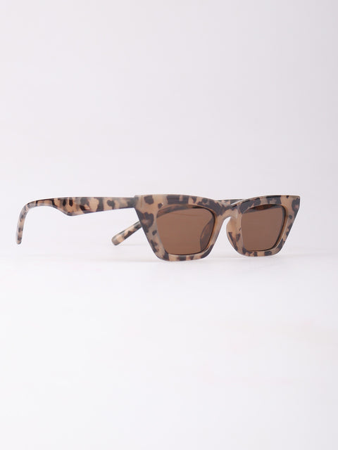 Angular Slim Cateye Sunglasses