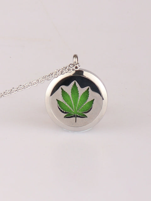 Aroma Pendant Leaf silver