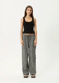 Asta - Seersucker Wide Leg Pant | Steel Check-Image 1