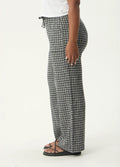 Asta - Seersucker Wide Leg Pant | Steel Check-Image 6