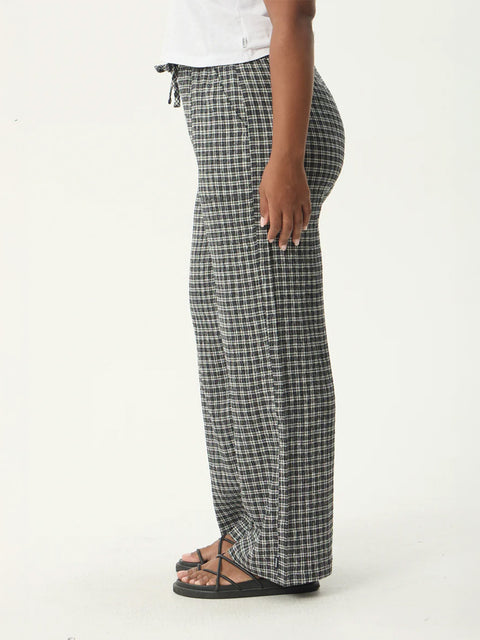 Asta - Seersucker Wide Leg Pant