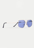 Aviator Retro Square Sunglasses | Silver-Image 2