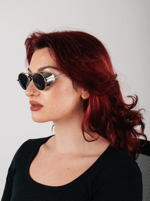 Unisex Steampunk Folding Sunglasses