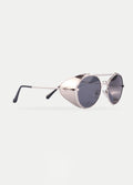 Unisex Steampunk Folding Sunglasses | Silver/Black-Image 3