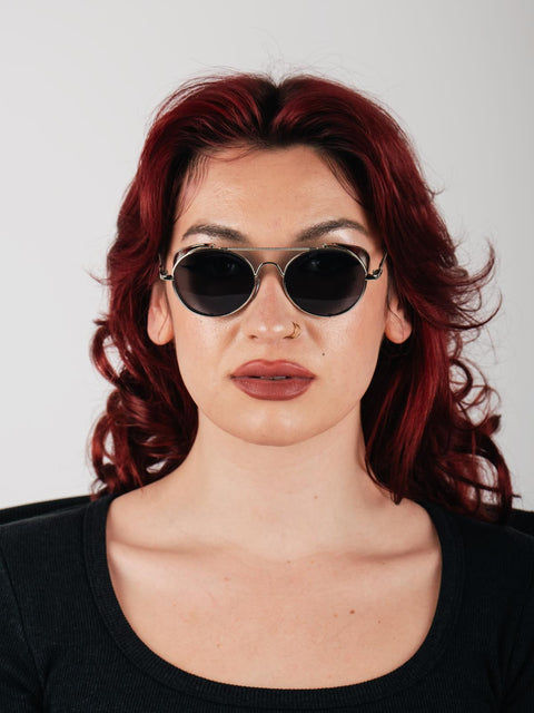 Unisex Steampunk Folding Sunglasses