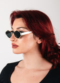 Angular Metal Festival Sunglasses | Gold/Black-Image 5