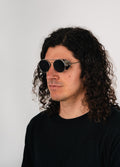Unisex Steampunk Folding Sunglasses | Silver/Black-Image 5