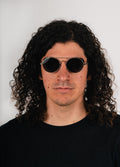 Unisex Steampunk Folding Sunglasses | Silver/Black-Image 6
