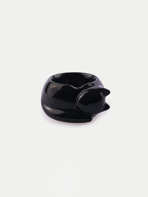 Black Cat Ceramic Tealight Holder