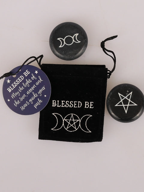 Blessed Be Marble Lucky Charm