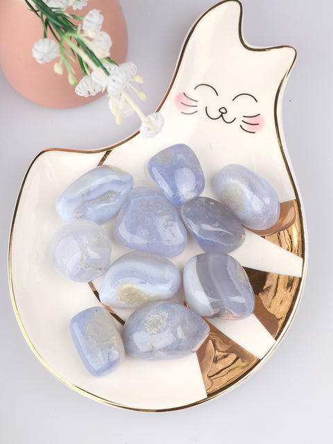 Blue Lace Agate - Tumbled