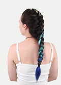 Synthetic DIY Jumbo Festival Hair Braid | Blonde/Teal/Blue Ombre-Image 2