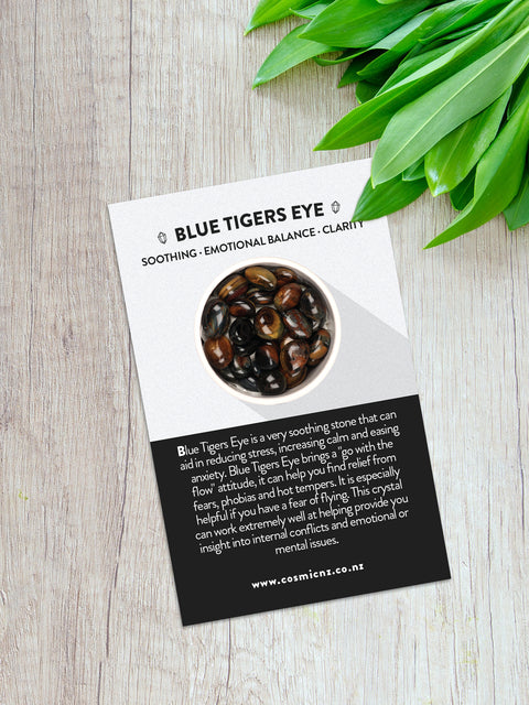 Blue Tigers Eye - Tumbled