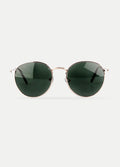 Brandon Wireframe Sunglasses | Gold-Green-Image 1