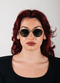 Brandon Wireframe Sunglasses | Gold-Green-Image 4