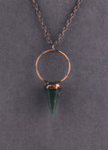 Bronze Ring Pendant - Bloodstone | bloodstone-Image 2