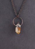 Bronze Ring Pendant | Citrine-Image 2
