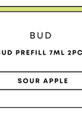 Bud Prefill 7mL 2pc | Sour Apple-Image 1