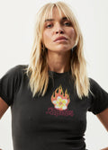 Burning - Organic Recycled Baby T-shirt | Stone Black-Image 1