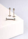 C1 Steel Labret- 12 x8mm-3mm ball | One Colour-Image 1