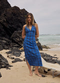 Camden - Hemp Seersucker Maxi Dress | Marina Check-Image 2