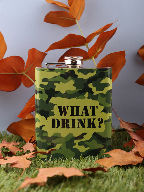 Camo Metal Flask 8oz