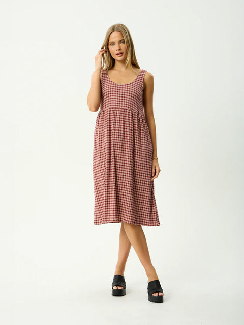 Capricorn - Hemp Seersucker Midi Dress