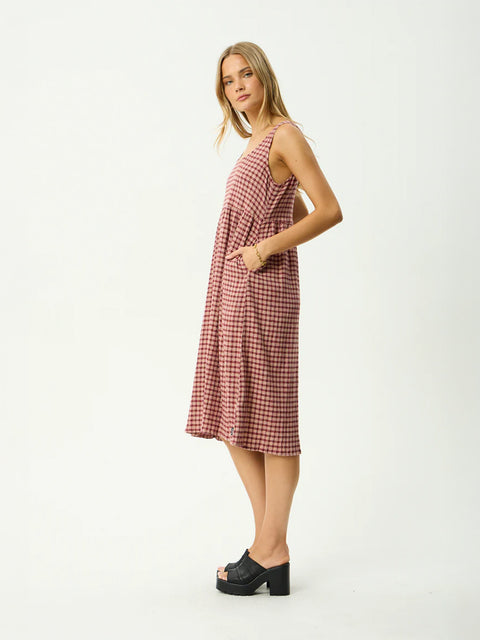 Capricorn - Hemp Seersucker Midi Dress
