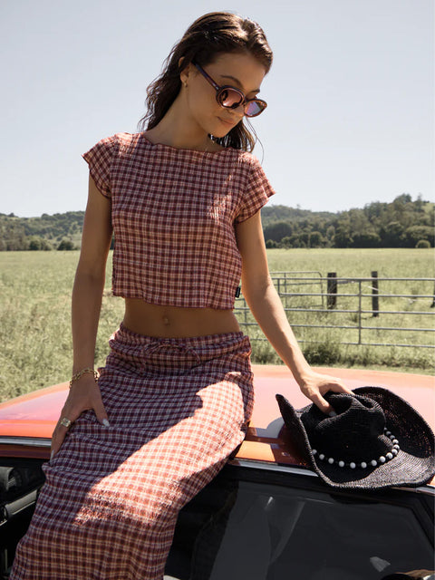 Capricorn - Hemp Seersucker Top