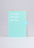 Card - 21 Today | One Colour-Image 2