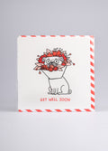 Card - Get Well Soon Pug | One Colour-Image 2