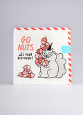 Card - Go Nuts it's your birthday | One Colour-Image 2