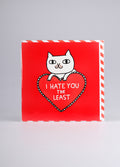 Card - I hate you the least | One Colour-Image 2