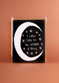 Card - Moon and Back | One Colour-Image 1