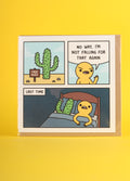 Card - Not falling for that again | One Colour-Image 1