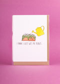 Card - Wet my Plants | One Colour-Image 1